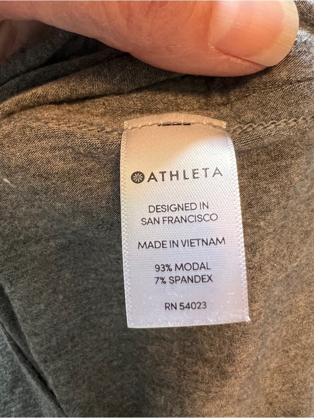 ATHLETA Downtown Ruched Athleisure Short Sleeve Midi T-Shirt Dress Asymmetrical - Picture 8 of 10